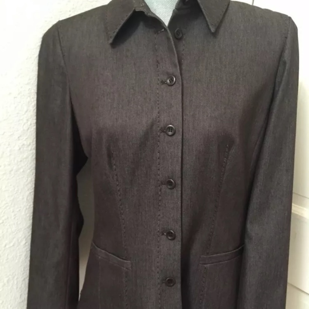 Worth brown jacket blazer size 6 small S Excellent Condition RARE HTF GORGEOUS